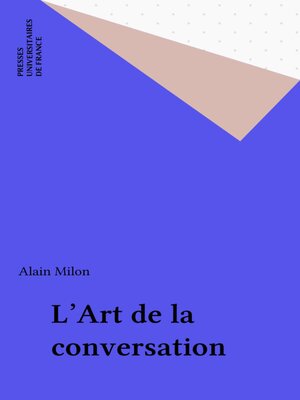 cover image of L'Art de la conversation